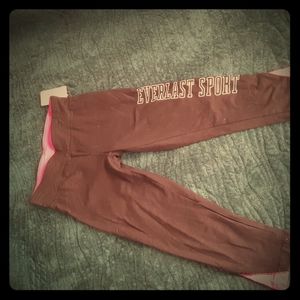 Black and pink Everlast sport yoga pants